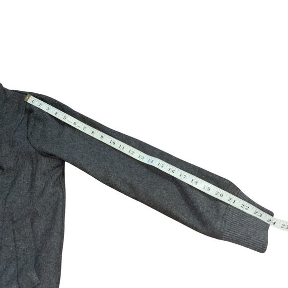 Dollhouse Woolblend Y2K Gray Button Up Zip Sweater Jacket Women’s M Winter Warm - Picture 11 of 13
